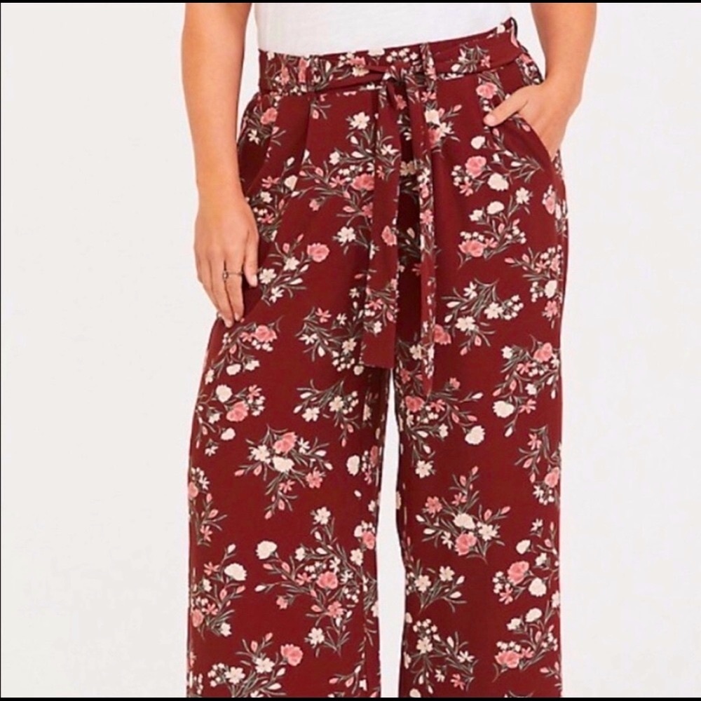 Torrid Self Tie Crepe pants